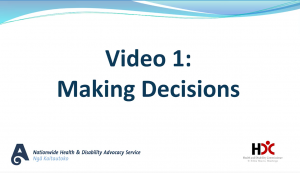 Video 1: Making Decisions - Video Series HDC