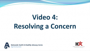 Video 4: Resolving a Concern