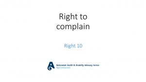 Code of Rights - Right to complain